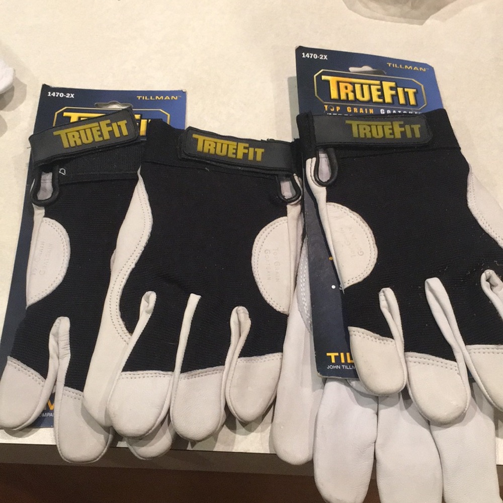 Men’s work gloves new black/white Tillman truFit